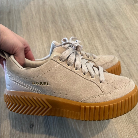 SOREL ONAtm Light Clay Sneakers with Brown Sole - Picture 3 of 5